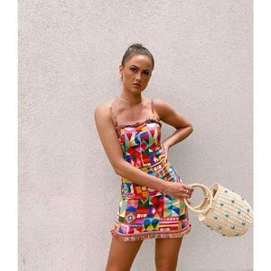 Antonio Melani
Noa Geometric Printed Coordinating Mini Cotton Pencil Skirt